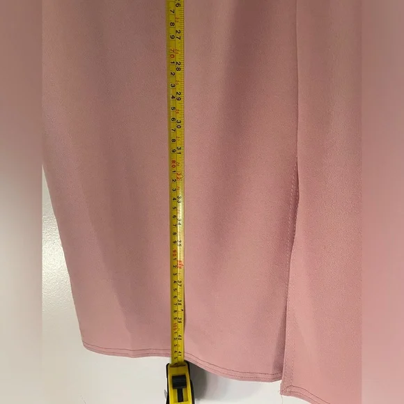 Lord & Taylor’s Quiz Dusky Frill Pink Halter Neck Frill Dress - Picture 7 of 9